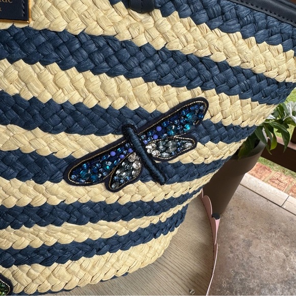 Kate Spade Navy and Tan Dragon Fly Beach Tote 💕 - Picture 3 of 7